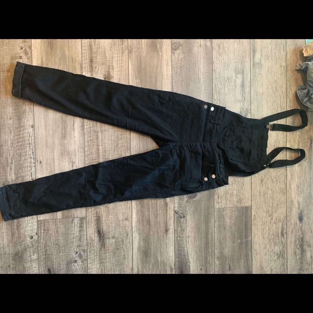 Black overalls